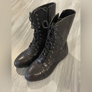Black sparkle Balera boots, dance, size 9